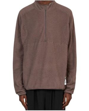 Satisfy Fuzzfleece Ad Half-Zip Sweatshirt - Brown