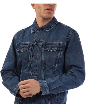 BOSS Pointedcollar Denim Jacket - Blue