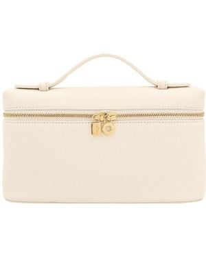 Loro Piana Extra Pocket Zippered Shoulder Bag - Natural
