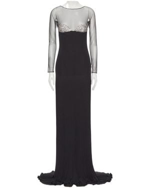 Valentino Long-Sleeved Dress - Black