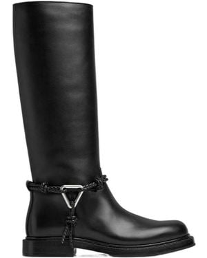 Bottega Veneta James Knee High Boot - Black
