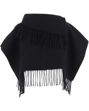 By Malene Birger Fringed Cape - Black