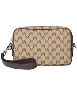 Gucci Gg Canvas Small Crossbody Bag - Natural
