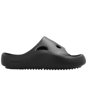 Off-White c/o Virgil Abloh Meteor Rubber Pool Slides - Black