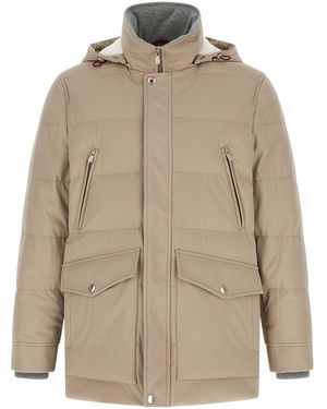 Brunello Cucinelli Quilted Parka - Natural