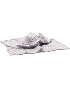 Brunello Cucinelli Patterned Pocket Square Scarf - White