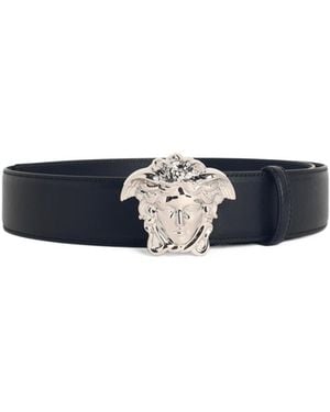 Versace Medusa Head Buckle-Fastened Belt - Blue
