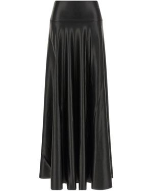 Norma Kamali Flared Maxi Skirt - Black