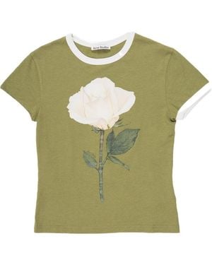 Acne Studios Short-Sleeved T-Shirt - Green