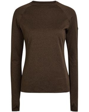 Varley Always Warm Stretch-Jersey Top - Brown