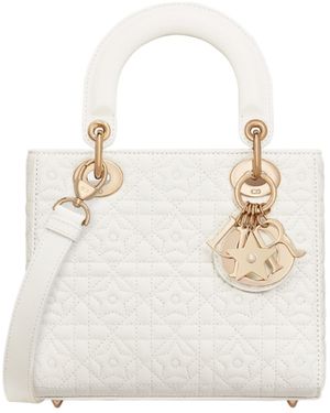 Dior Small Lady Bag - White