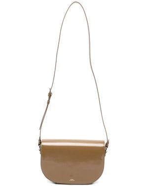 A.P.C. Large Le B-Side Cross Body Bag - White