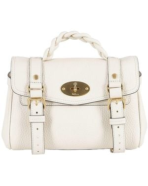 Mulberry Alexa Buckled Mini Crossbody Bag - White