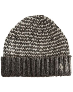 Polo Ralph Lauren Mariner Stripe Beanie - Gray