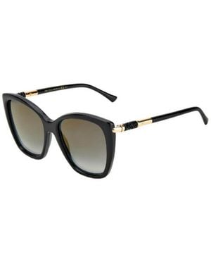 Jimmy Choo Eyewear Butterfly Frame Sunglasses - Metallic