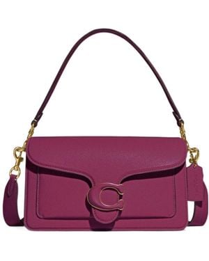 COACH Adjustable Shoulder Strap Single Shoulder Bag - Purple