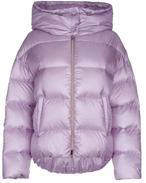 iBlues Maine Hooded Quilted Jacket - Purple