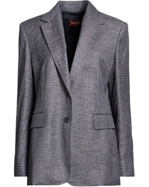 Max Mara Single-Breasted Blazer - Gray
