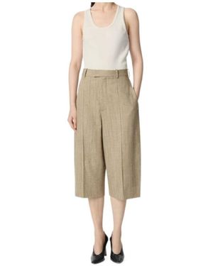 Bottega Veneta Viscose Silk Culotte - Natural
