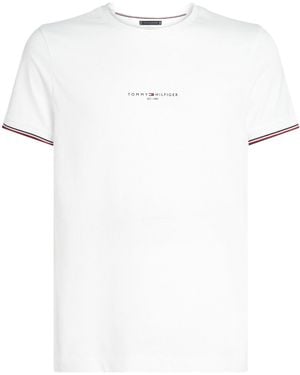 Tommy Hilfiger Logo Short Sleeve T-Shirt - White