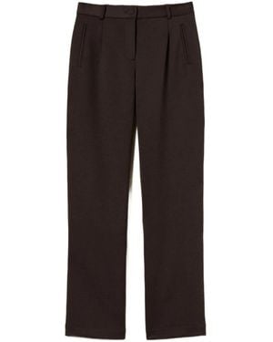 Twinset Pleat-Detail Pants - Black