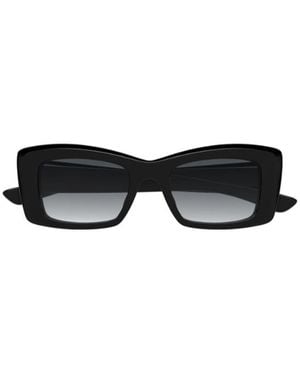 McQueen Eyewear Rectangle Frame Sunglasses - White