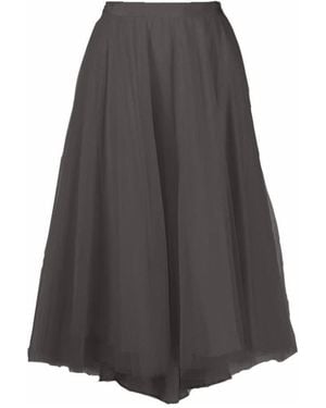 Marc Le Bihan Laminated Design Skirt - Grey