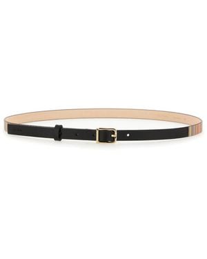 Paul Smith Leather Belt - White