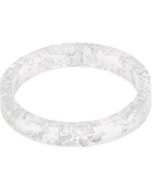 Isabel Marant Metallic Plastic Bracelet - White