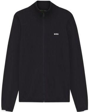 BOSS Zipper Cardigan - Blue