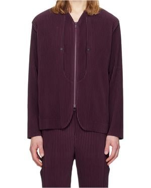 Homme Plissé Issey Miyake Quarry Zip-Up Jacket - Purple