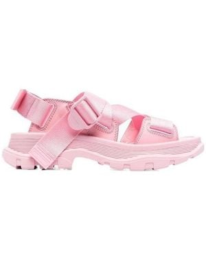 McQueen Tread Flat Sandals - Pink