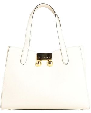 Marni Solid Color Handbags - White