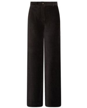Marella Corduroy Pants - Black