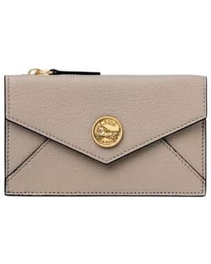 Chloé Small Envelope Purse With Card Slots - White