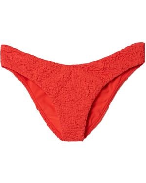 Mara Hoffman High-Rise Bikini Briefs - Red
