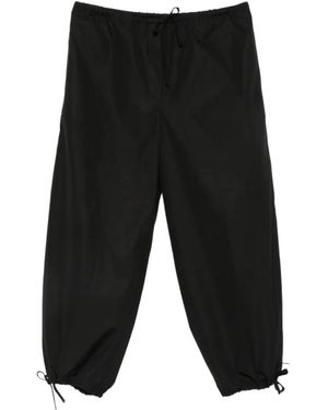 TOTEME Drawstring-Fastening Trousers - Black