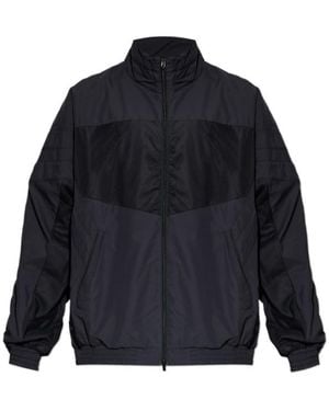 Vetements Logo Detailed Zip-Up Jacket - Blue