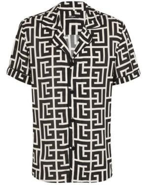 Balmain Monogram Shirt - Black