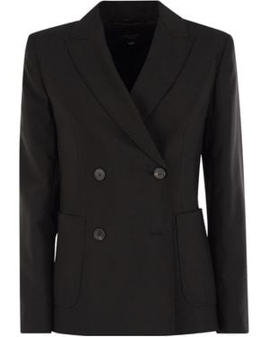 Weekend by Maxmara Ornati Double-Breasted Blazer - Black