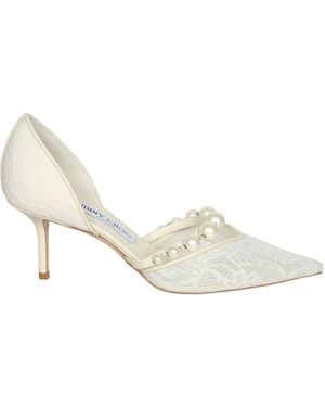 Jimmy Choo Pointed-Toe High Heels - White