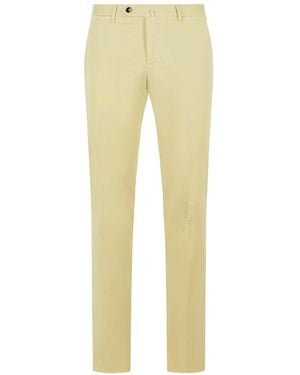 PT01 Pt Torino Slim Stretch Trousers - Yellow
