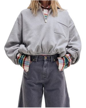 DARKPARK Alva Half-Zip Sweatshirt - Gray