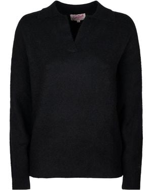 MC2 Saint Barth V-Neck Jumper - Black