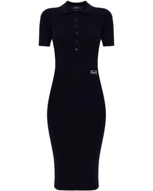 DSquared² Ribbed Knit Dress - Blue