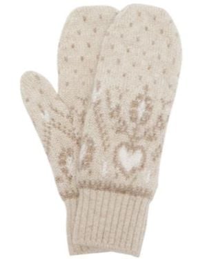 KHAITE Christel Cashmere Mittens - White