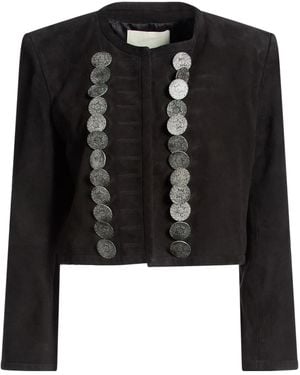 Isabel Marant Jacket Goat Skin - Black