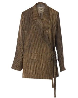 Uma Wang Long-Sleeved Casual Jacket - Brown