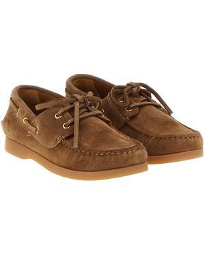 Golden Goose Suede Crib Shoes - Brown