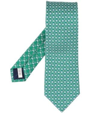 Ferragamo 'Clarissa' Tie - Blue